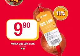 Coop Extra NORSK GUL LØK 2 STK tilbud