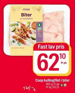 Coop Extra Coop kyllingfilet i biter tilbud