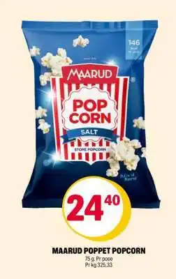 Coop Extra MAARUD POPPET POPCORN tilbud