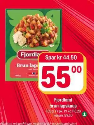 Coop Extra Fjordland brun lapskaus tilbud