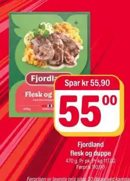 Coop Extra Fjordland flesk og duppe tilbud