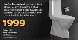 Megaflis Laufen Rigo toalett hvit tilbud