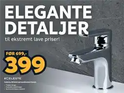Megaflis Celeste Bristol servantbatteri krom tilbud