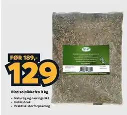 Megaflis Bird solsikkefrø 8 kg tilbud