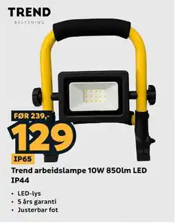 Megaflis Trend arbeidslampe 10W 850lm LED IP44 tilbud
