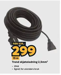 Megaflis Trend skjøteledning 2,5mm² tilbud