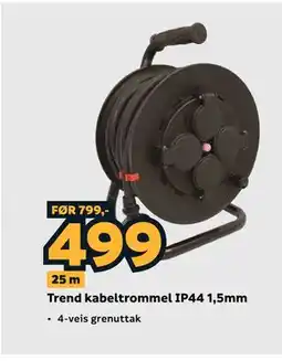 Megaflis Trend kabeltrommel IP44 1,5mm tilbud