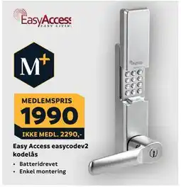 Megaflis Easy Access easycodev2 kodelås tilbud