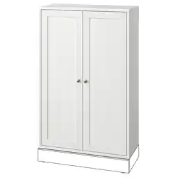 IKEA Havsta Skap, hvit, 81x35x123 cm tilbud