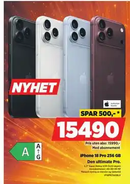 POWER iPhone 18 Pro 256 GB tilbud
