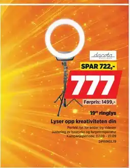 POWER 19 ringlys tilbud