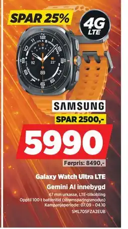 POWER Galaxy Watch Ultra LTE tilbud