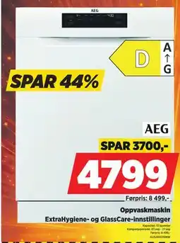 POWER AEG Oppvaskmaskin tilbud