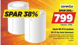 POWER Conecto Mesh Wi-Fi 6-system tilbud