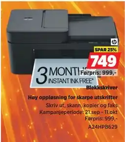 POWER HP Blekkskriver tilbud