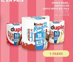 Scandinavian Park Kinder Riegel duplo eller duplo white big pack tilbud