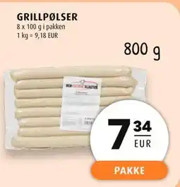 Scandinavian Park GRILLPØLSER, EUR 7.34 tilbud