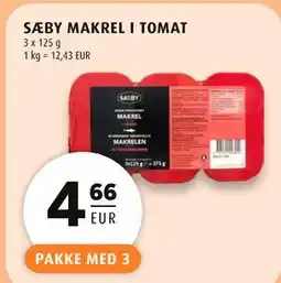 Scandinavian Park SÆBY MAKREL I TOMAT, EUR 4.66 tilbud