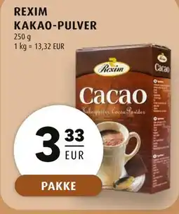 Scandinavian Park REXIM KAKAO-PULVER, EUR 3.33 tilbud