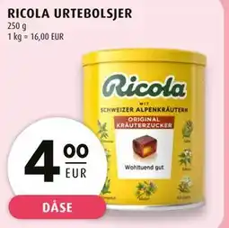 Scandinavian Park RICOLA URTEBOLSJER, EUR 4 tilbud