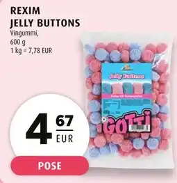 Scandinavian Park REXIM JELLY BUTTONS, EUR 4.67 tilbud