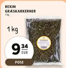 Scandinavian Park REXIM GRÆSKARKERNER, EUR 9.34 tilbud