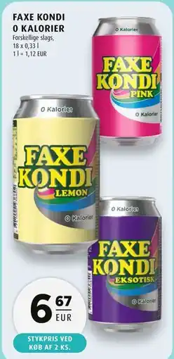 Scandinavian Park FAXE KONDI 0 KALORIER, EUR 6.67 tilbud