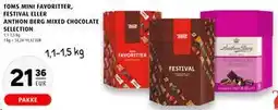 Scandinavian Park TOMS MINI FAVORITTER, FESTIVAL ELLER ANTHON BERG MIXED CHOCOLATE SELECTION, EUR 21.36 tilbud