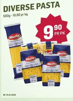 Holdbart DIVERSE PASTA tilbud