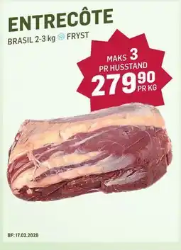 Holdbart ENTRECÔTE tilbud