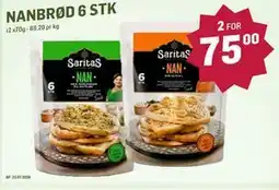 Holdbart NANBRØD 6 STK tilbud