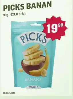 Holdbart PICKS BANAN tilbud