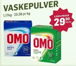 Holdbart VASKEPULVER tilbud
