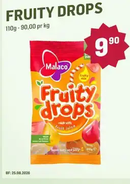 Holdbart FRUITY DROPS tilbud