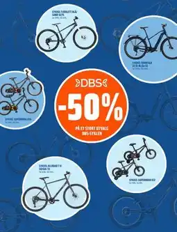 Coop Obs 50% PA ET STORT UTVALG DBS-SYKLER tilbud