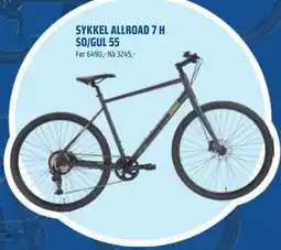 Coop Obs SYKKEL ALLROAD 7 H SO/GUL 55 tilbud