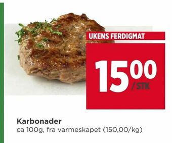 Meny Karbonader tilbud