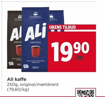 Meny Ali kaffe tilbud