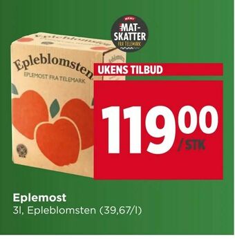 Meny Eplemost. tilbud