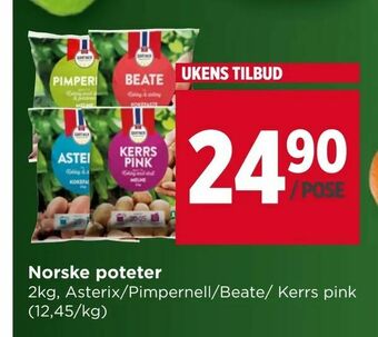 Meny Norske poteter tilbud