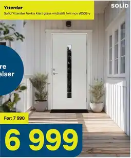 Maxbo Solid Ytterdør tilbud