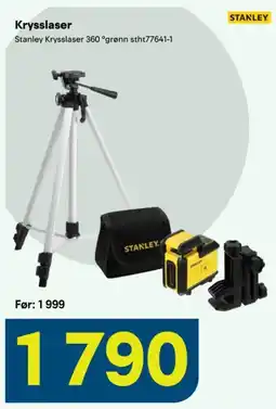 Maxbo Stanley Krysslaser 360 °grønn stht77641-1 tilbud