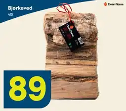 Maxbo Clean Flame Bjørkeved tilbud