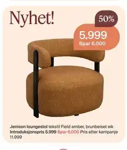 Møbelringen Jenison loungestol tilbud