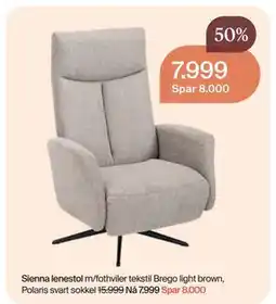 Møbelringen Sienna lenestol tilbud