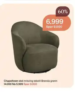 Møbelringen Chapeltown stol tilbud
