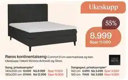 Møbelringen Røros kontinentalseng tilbud