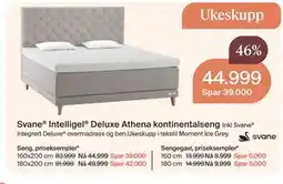 Møbelringen Svane Intelligel Deluxe Athena kontinentalseng tilbud