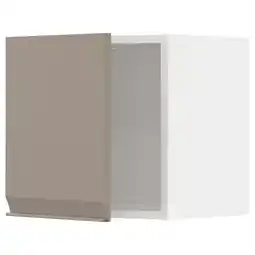 IKEA Metod Veggskap, hvit/upplöv matt mørk beige, 40x40 cm tilbud