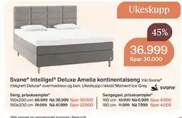 Møbelringen Svane Intelligel Deluxe Amelia kontinentalseng tilbud